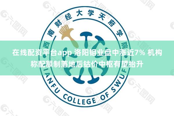 在线配资平台app 洛阳钼业盘中涨近7% 机构称配额制落地后钴价中枢有望抬升